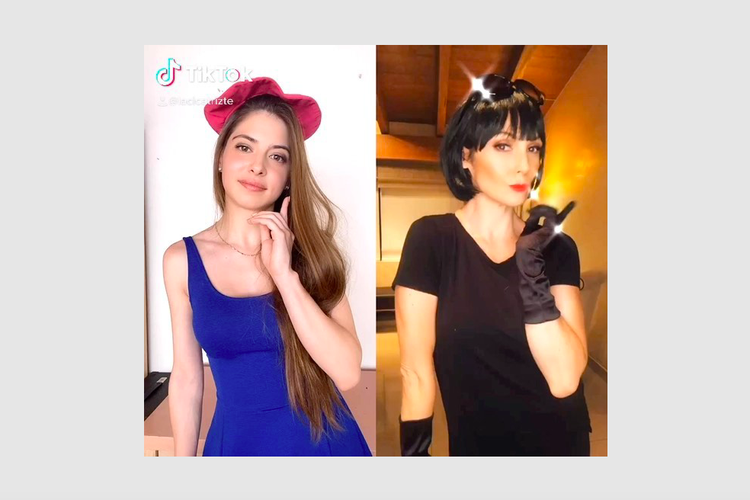 Joget Bareng di  TikTok  Dulce Maria dan Tante Rambut  Palsu 