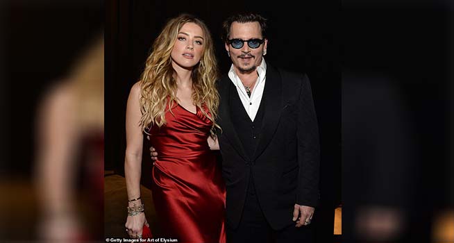 Johnny Depp dan Amber Heard (Sumber: Daily Mail/Getty Images)
