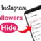 sembunyikan followers instagram