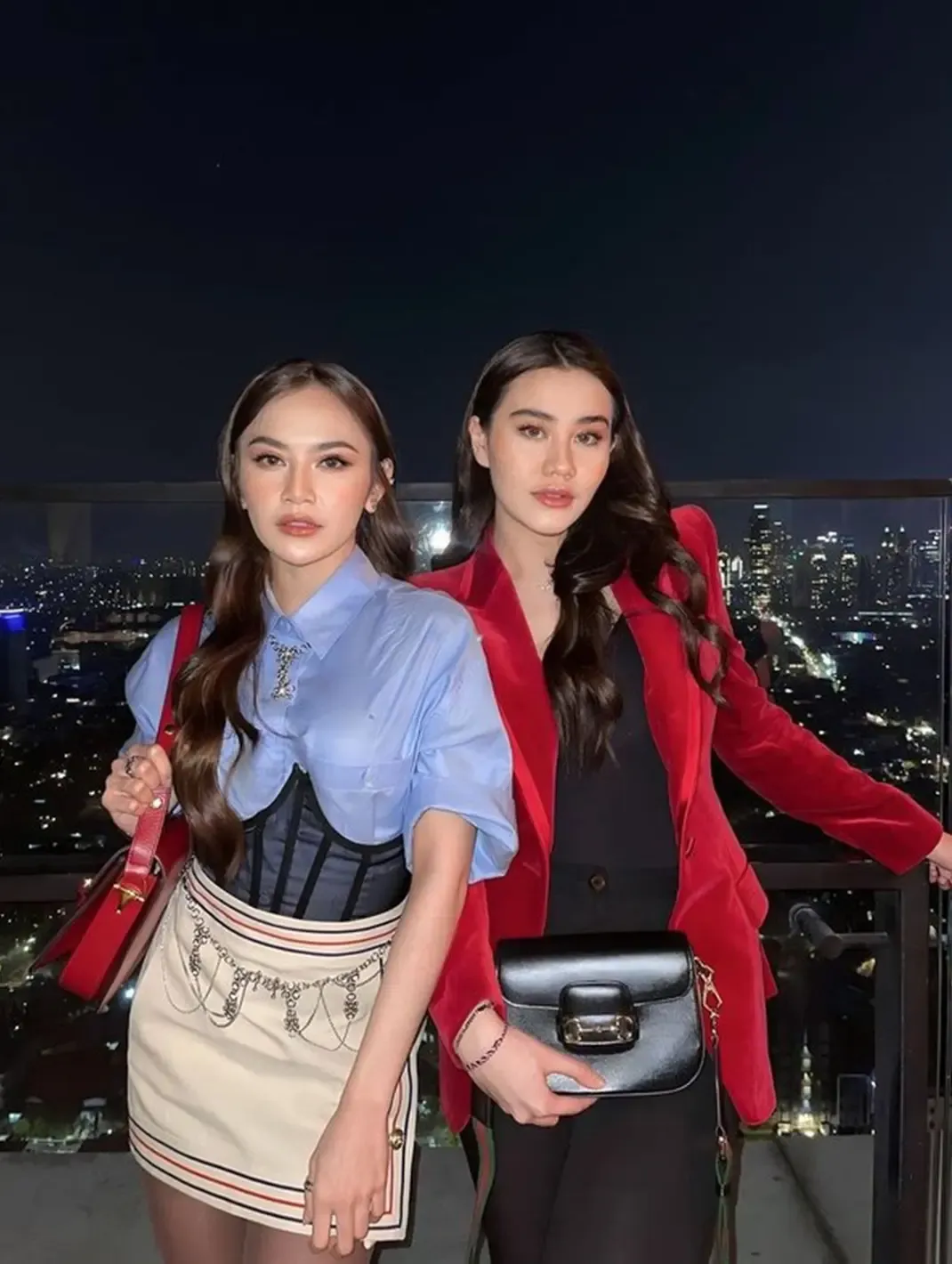 Aaliyah Massaid dan Mahalini Raharja Goyang TikTok dengan Tren Jennie Dracula, Tampil Memukau