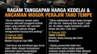 Amran Desak Importir Kedelai Jaga Harga Tetap, Tempe Murah di Tengah Ancaman Inflasi