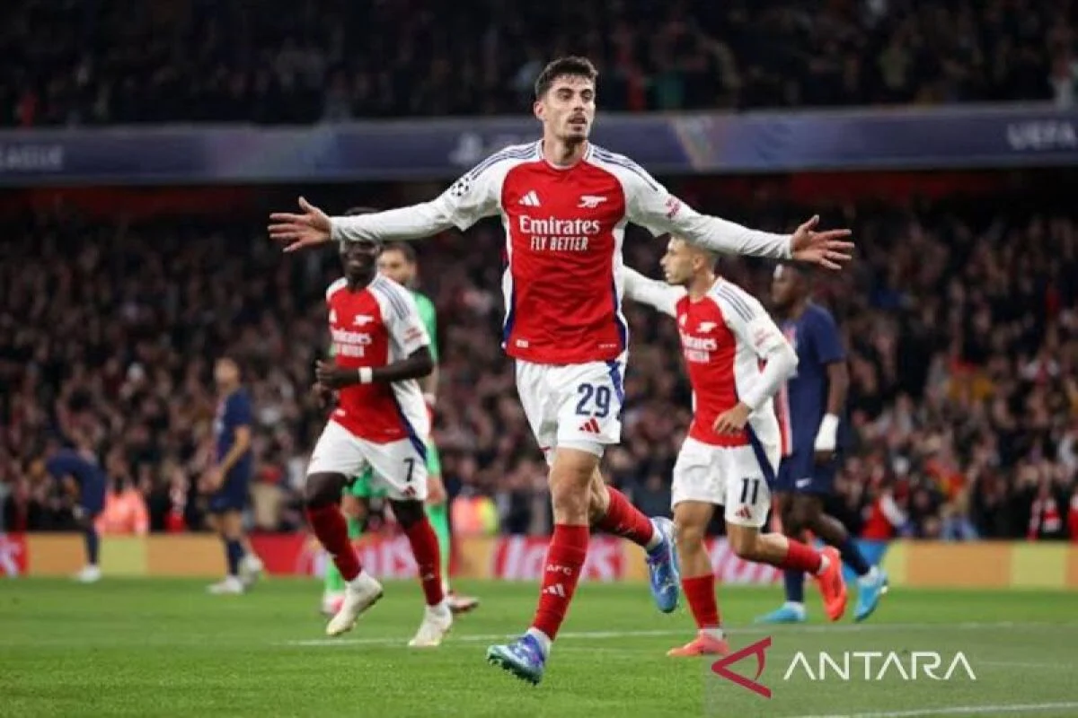 Arsenal Raih Kemenangan Tipis Atas Sporting CP Berkat Gol Late Kai Havertz di Liga Champions