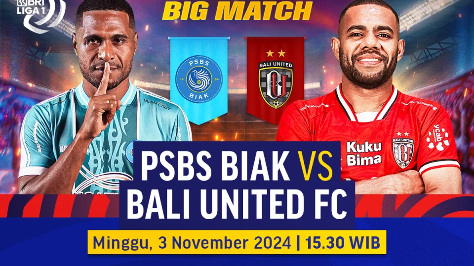 Bali United Benamkan PSBS Biak 6-1, Kemenangan Besar di Super League