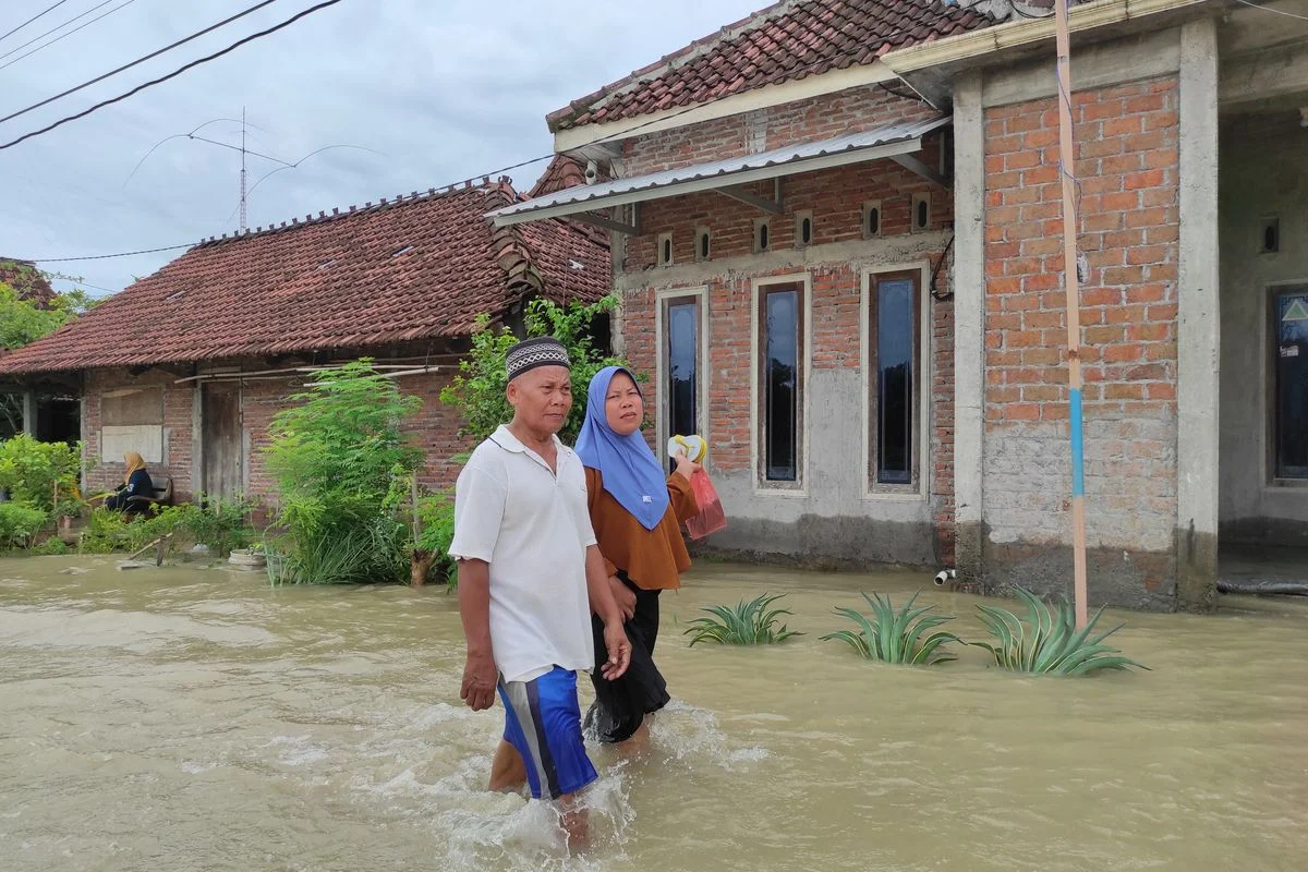 Banjir Demak Meluas: 2.839 Warga Mengungsi, Jalan Utama Lumpuh Akibat Tanggul Sungai Tuntang Jebol