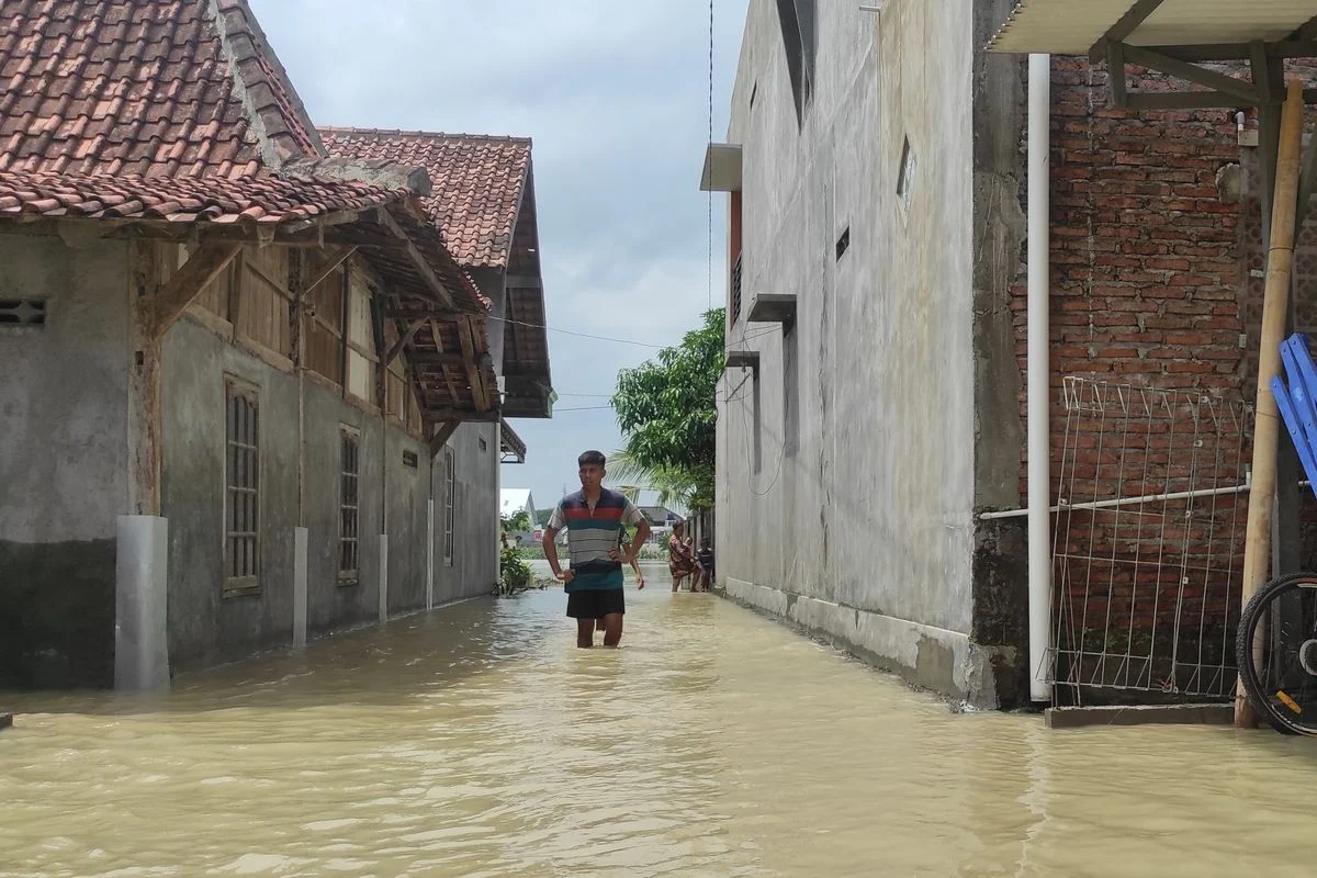 Banjir Redam Demak: 583 Warga Mengungsi, Satu Orang Hilang, Tanggul Jebol Akibat Hujan Deras