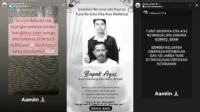 Bio One Berduka: Ayah Meninggal Dunia, Keluarga Mengungkap Kesedihan di Instagram