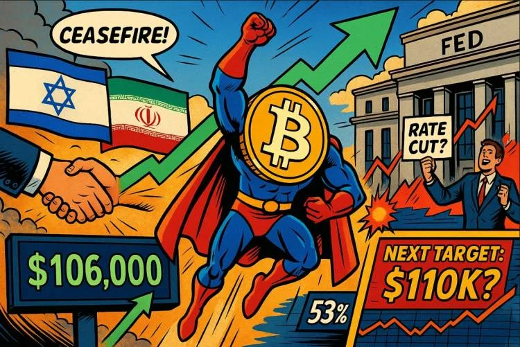 Bitcoin Meroket Saat Harapan Gencatan Senjata di Timur Tengah Meningkat