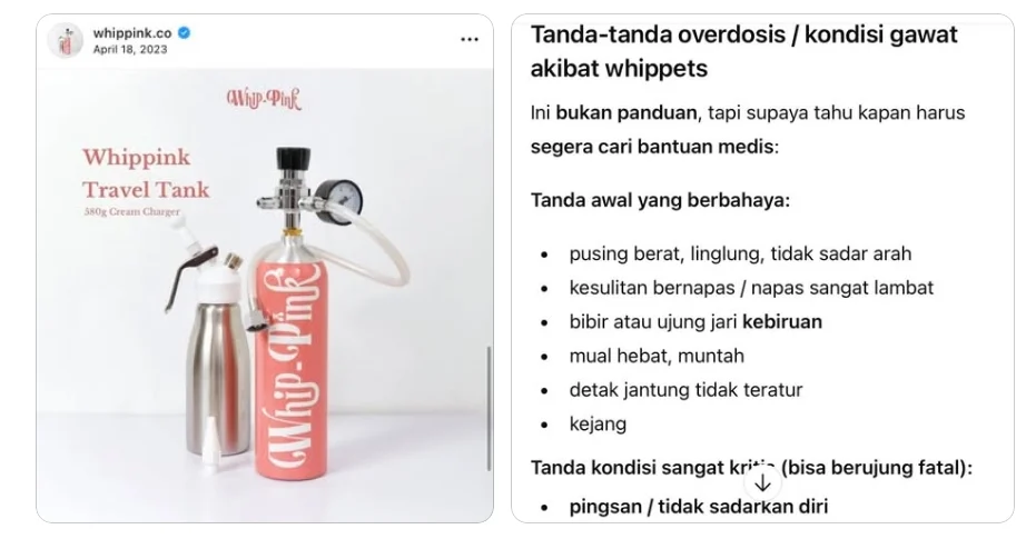 BPOM Gencar Sita 122 Tabung Gas Tertawa 'Baby Whip' di Seluruh Indonesia