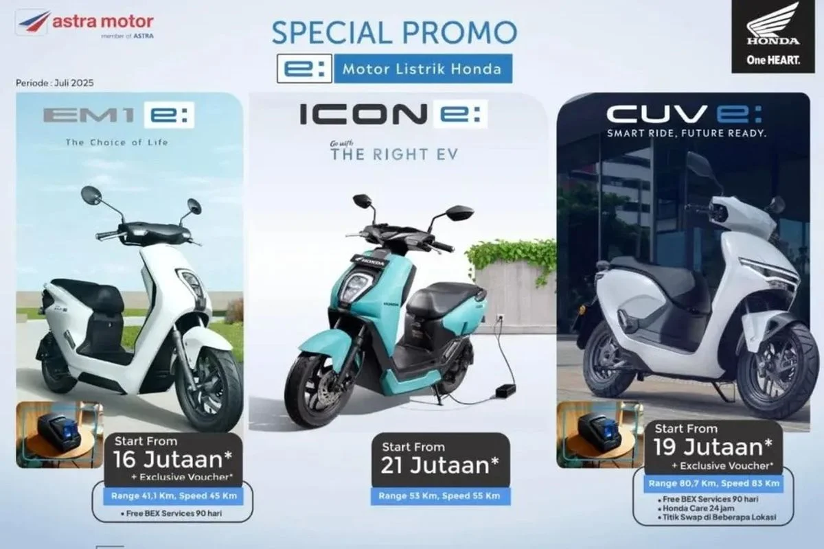 Honda Luncurkan Diskon Motor Listrik hingga Puluhan Juta Rupiah di April 2026
