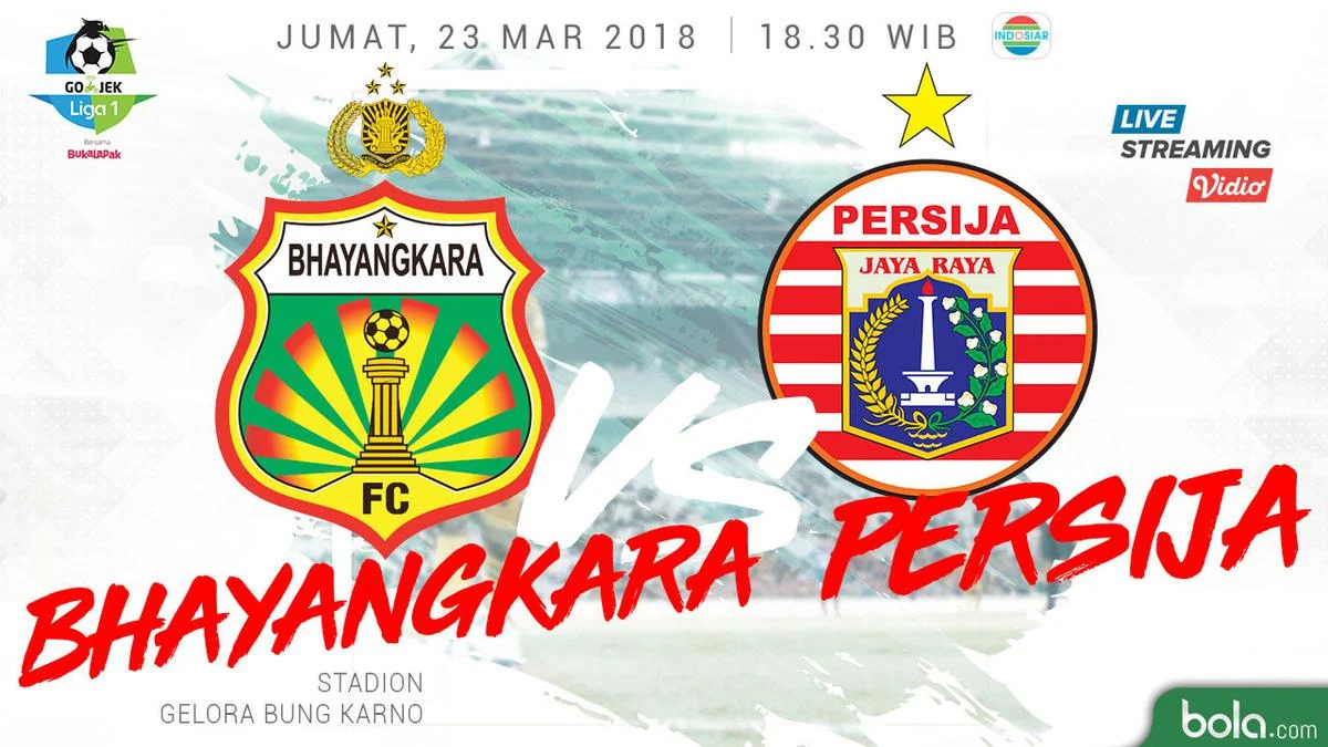 Indosiar Siarkan Langsung Bhayangkara vs Persija, Persija Usahakan Hentikan Rentetan Kemenangan Bhayangkara