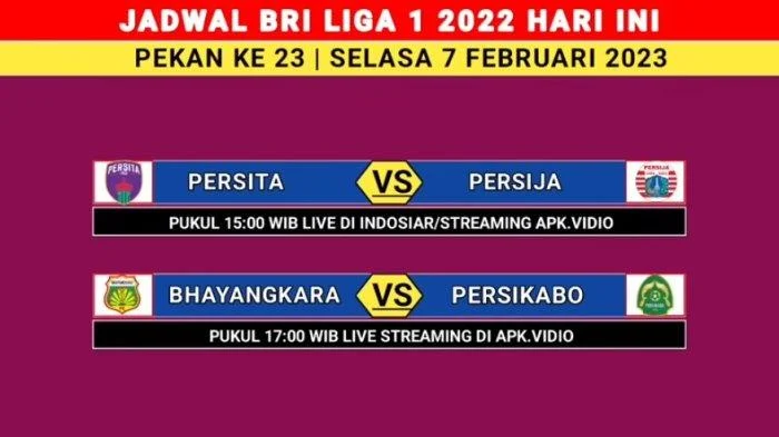 Jadwal Bola Hari Ini: Persija vs Bhayangkara, West Ham vs Leeds, dan Inter vs Roma – Semua Detail Pertandingan Minggu 5 April 2026