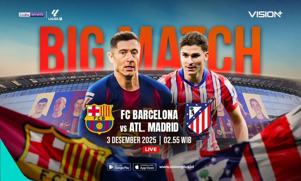 Jadwal Live Streaming Atletico Madrid vs Barcelona 2026: Siapa yang Tayang di Jam Dini Hari?