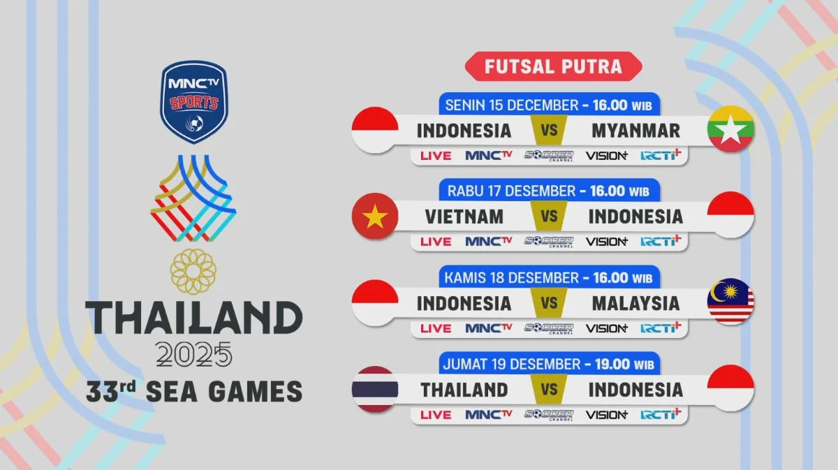 Jadwal Siaran Langsung Timnas Futsal Indonesia vs Brunei di MNTV: Saksikan Aksi Piala AFF Futsal 2026