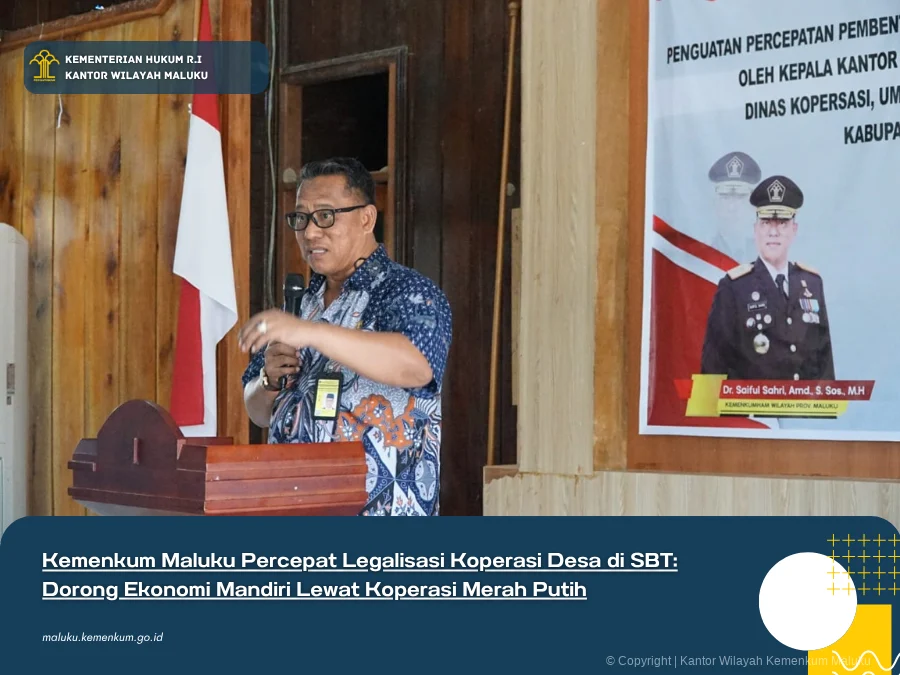 Kanwil Kemenkum Maluku Utara Dorong Pemberdayaan Koperasi Merah Putih di Ternate lewat Legalitas dan Merek Kolektif
