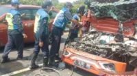 Kecelakaan Dua Truk di Tol Pelabuhan Tanjung Priok, Senggolan Hebat hingga Jalan Ditutup