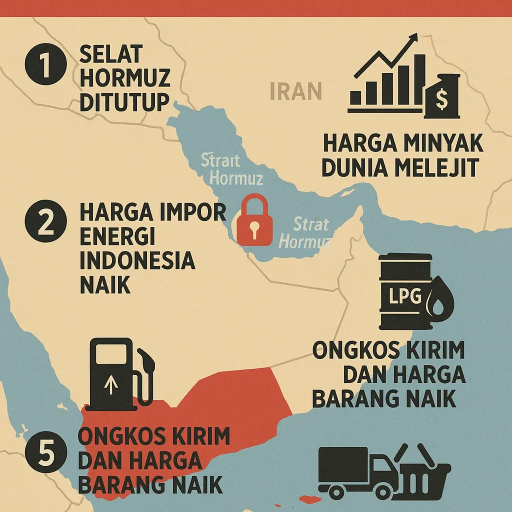 Krisis Selat Hormuz Dorong Indonesia Percepat Kemandirian Energi, Dampak pada APBN dan Harga Minyak Global