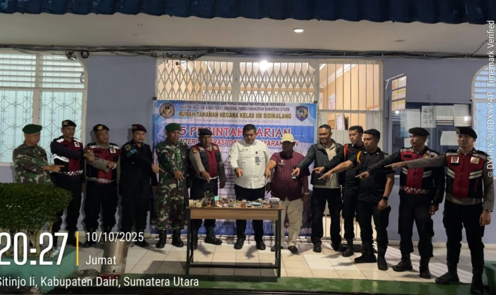 Lapas Kendari Gandeng TNI-Polri Lakukan Razia Besar, Tegaskan Zero Handphone, Pungutan Liar, dan Narkoba