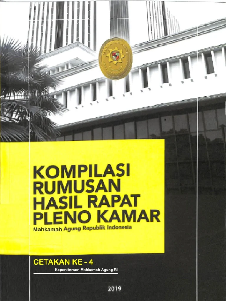 MA Tetapkan Kompilasi Rumusan Hasil Rapat Pleno Kamar 2026, 24 Kaidah Hukum Baru Diresmikan