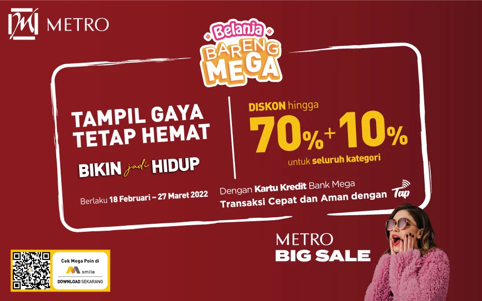 Mega Diskon METRO: Hemat Hingga 70% Plus Bonus 20% dengan Allo PayLater