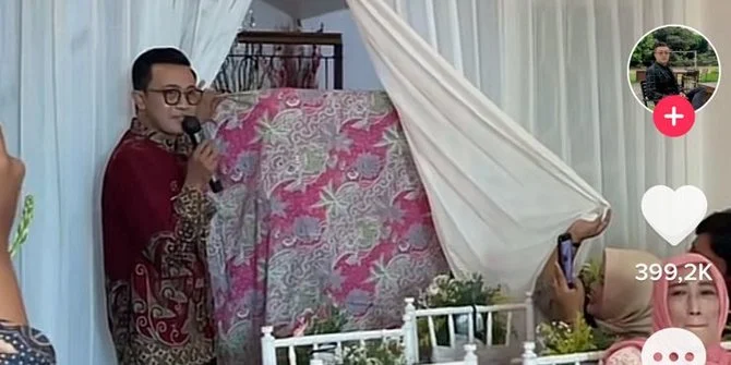 Momen Lamaran Viral: Tamu Pakai Kebaya Mencuri Perhatian, Reaksi Calon Pengantin Mengharukan