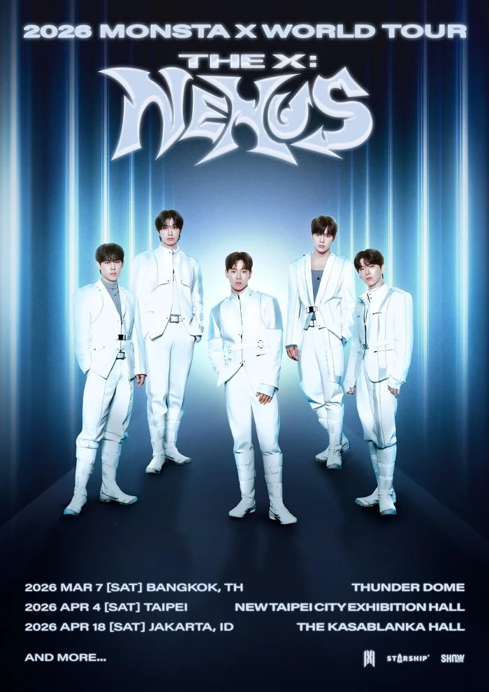 MONSTA X Umumkan Tur Dunia 2026 THE X : NEXUS, Jakarta Masuk Daftar – K-Pop Menggebrak Asia