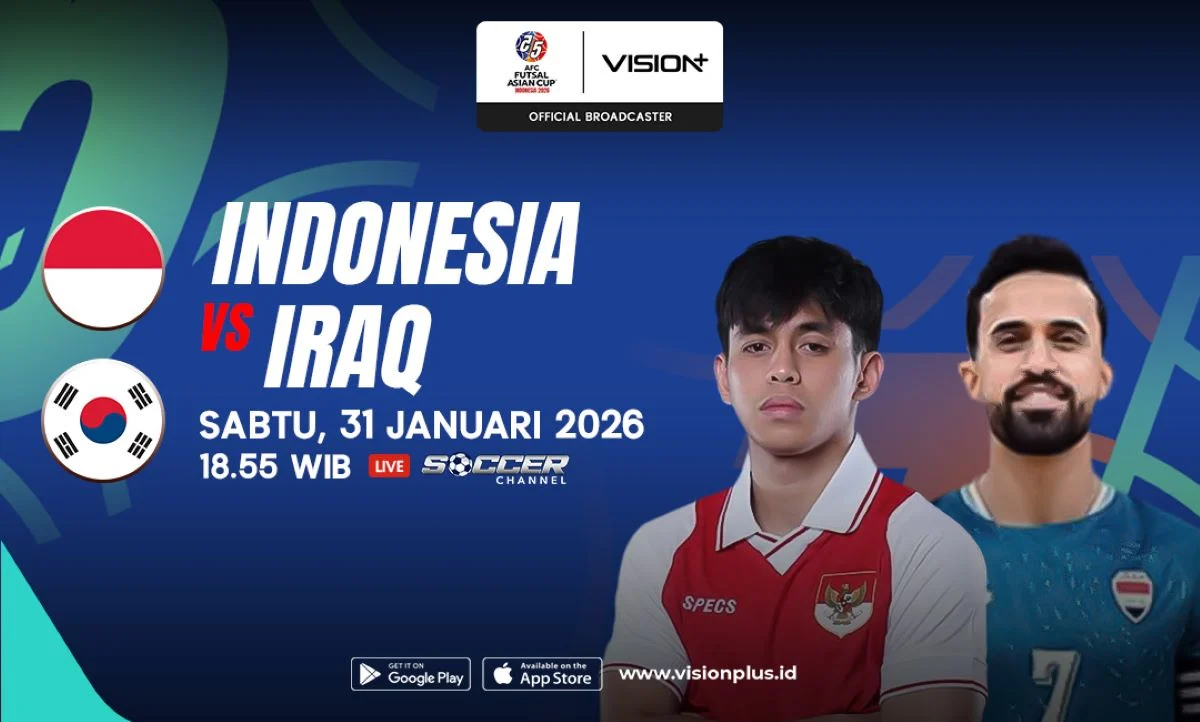 Pantau Jadwal AFF Futsal 2026 di Vision, Nikmati Tontonan Lebih Praktis dengan Motorola Razr 60