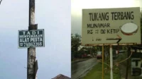 Papan Peringatan Unik yang Bikin Tawa: Kreativitas Jalan Raya Indonesia Mencuri Perhatian Netizen