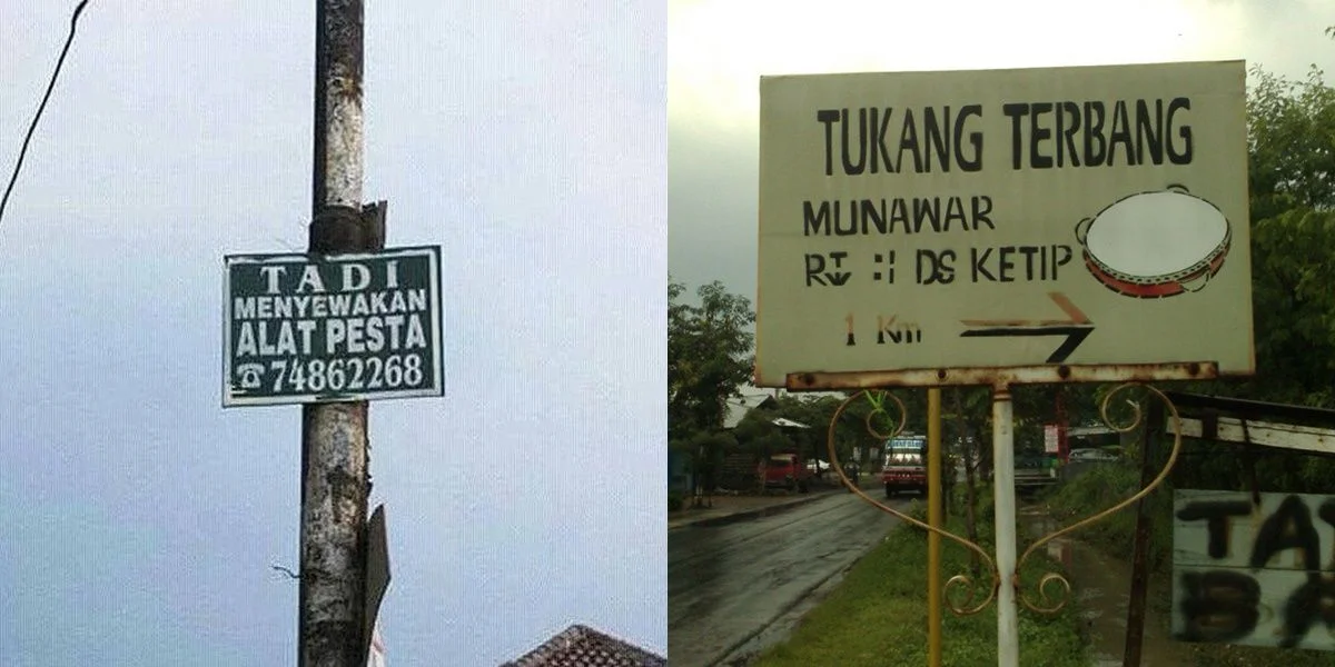 Papan Peringatan Unik yang Bikin Tawa: Kreativitas Jalan Raya Indonesia Mencuri Perhatian Netizen