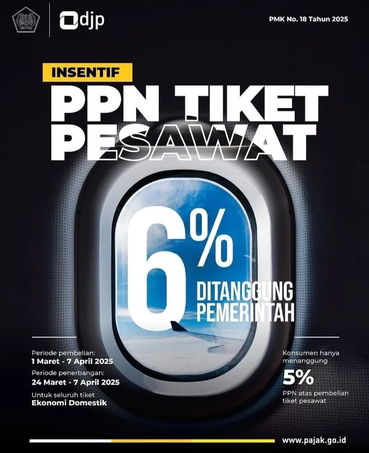 Pemerintah Tangani PPN Tiket Pesawat, Purbaya Siapkan Rp2,6 Triliun untuk Ringankan Beban Penumpang
