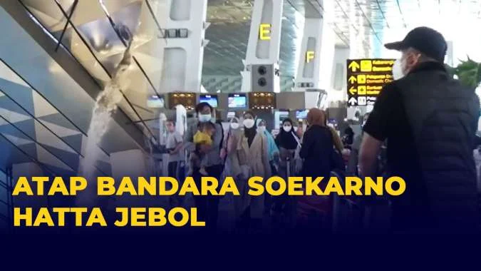 Petugas Bandara Soekarno‑Hatta Tangani Atap Jebol di Terminal 3 Cepat dan Tanggap Saat Hujan Lebat