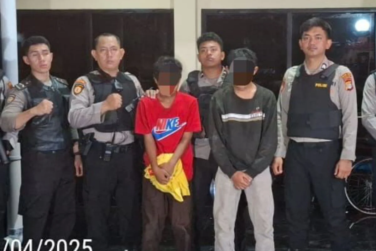 Polres Binjai Tangkap Dua Remaja Geng Motor yang Siapkan Senjata Tajam untuk Tawuran