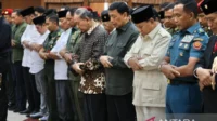 Prabowo Subianto Beri Penghormatan Terakhir kepada Tiga Prajurit TNI yang Gugur dalam Misi UNIFIL di Lebanon