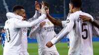 Real Madrid Akhiri Kelesuan, Menang 2-1 atas Alaves lewat Gol Mbappé dan Vinícius