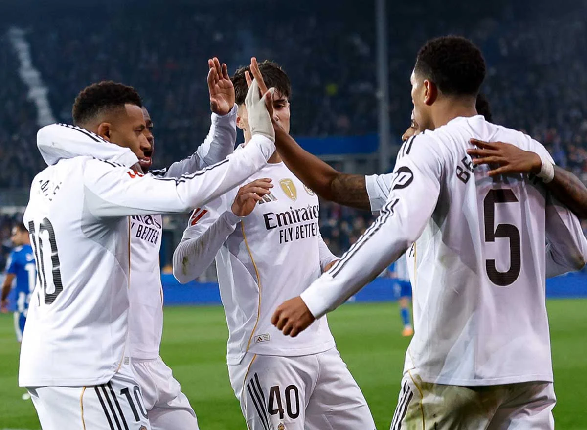 Real Madrid Akhiri Kelesuan, Menang 2-1 atas Alaves lewat Gol Mbappé dan Vinícius