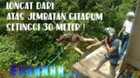 Sensasi Rope Jump Tinggi 30 Meter di Sungai Citarum: Petualangan Ekstrem yang Memukau