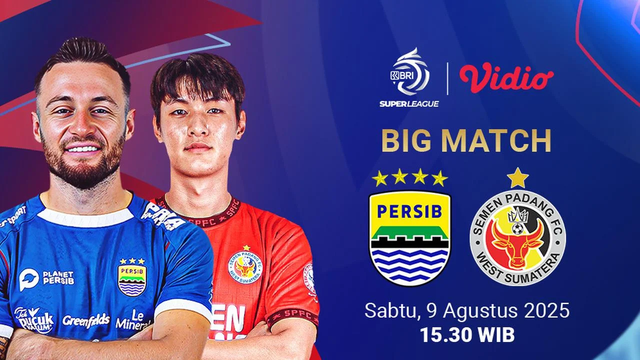 Streaming Live Pertandingan Semen Padang vs Persib Bandung di Liga Super 2025/2026: Jadwal, Platform, dan Prediksi