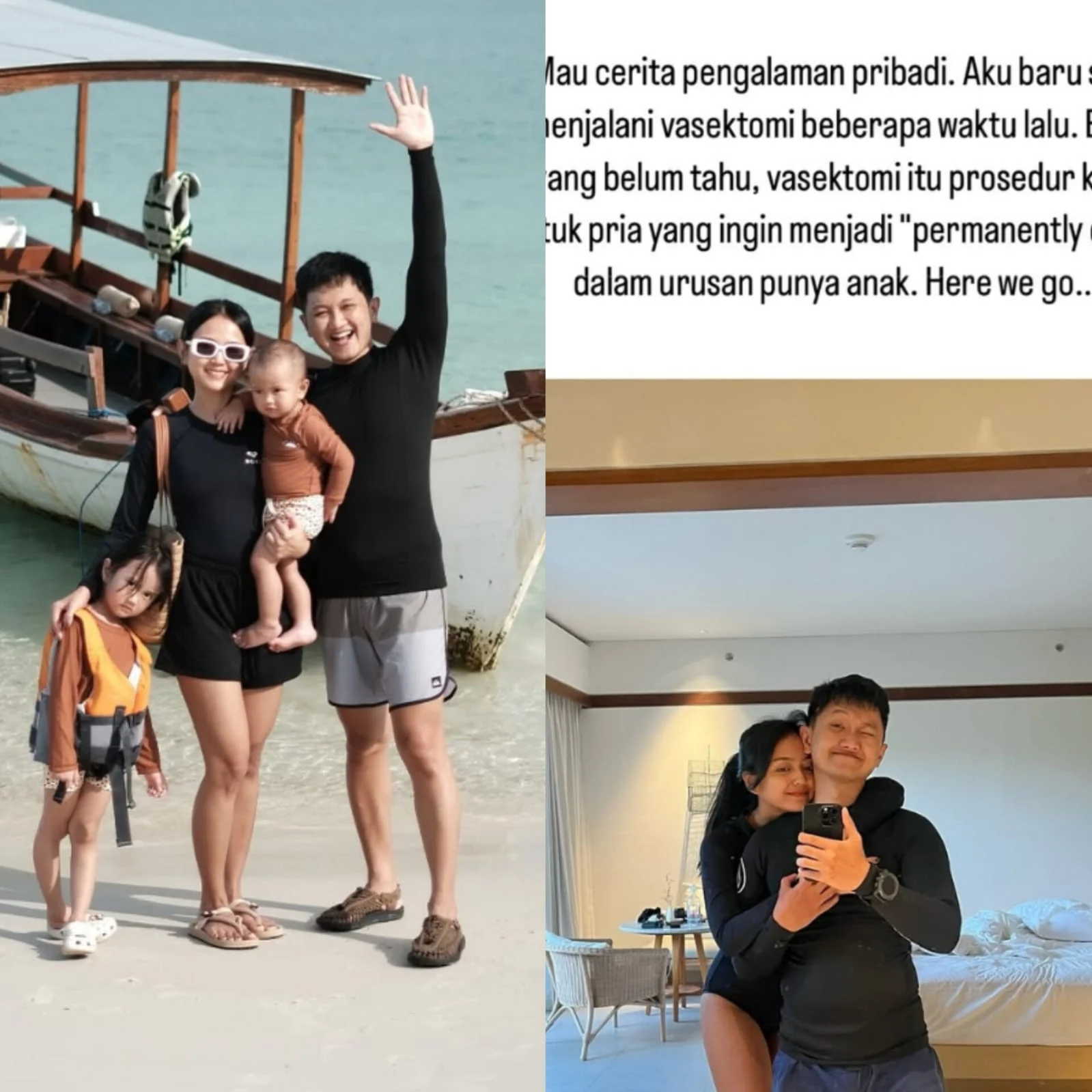 Suami Influencer Dorippu Ungkap Pengalaman Vasektomi: Keputusan Setelah Memiliki Tiga Anak