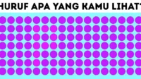 Tantangan Mata: Temukan Huruf Tersembunyi dengan Meredupkan Layar