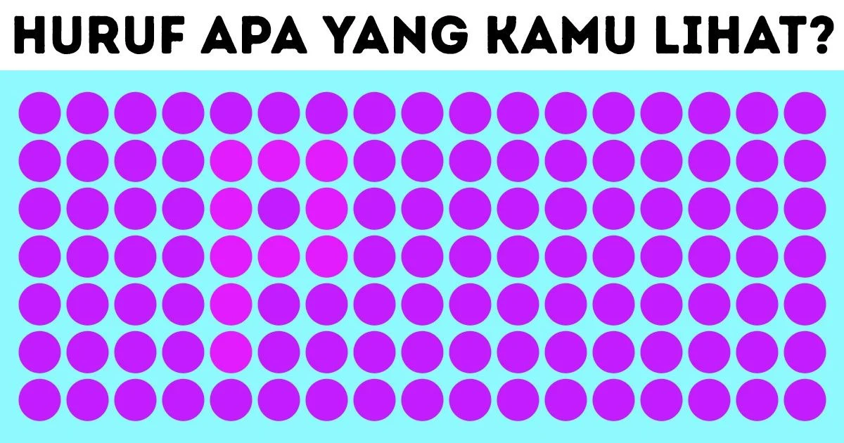 Tantangan Mata: Temukan Huruf Tersembunyi dengan Meredupkan Layar