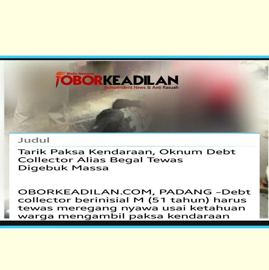 Tragedi di OKU: Debt Collector Tewas Ditikam Pemilik Kendaraan Setelah Sengketa Tarik-Menarik Mobil