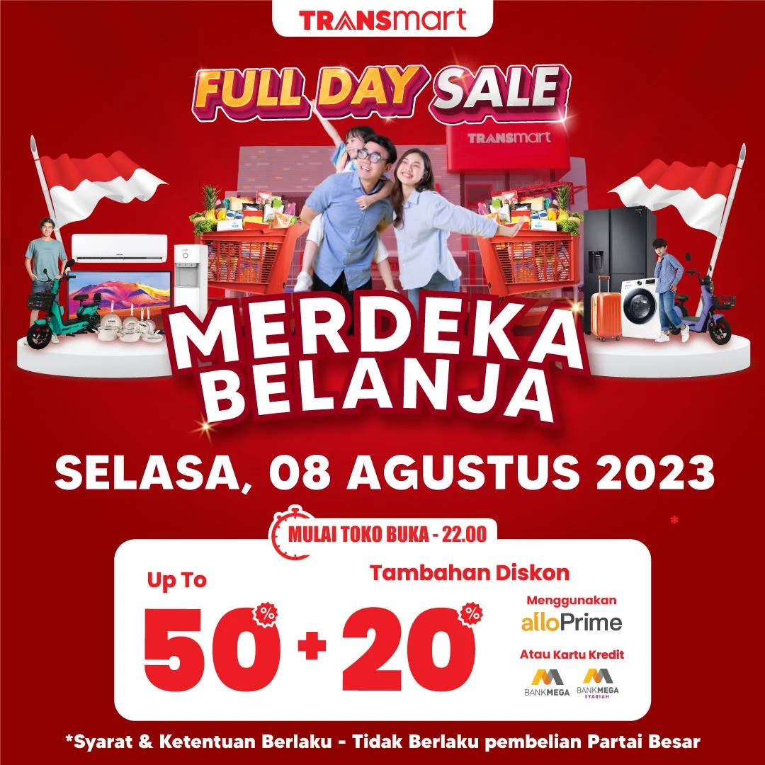 Transmart Gelar Full Day Sale, Diskon Besar untuk Rak Besi Jumbo, Beli Sekarang Sebelum Habis!