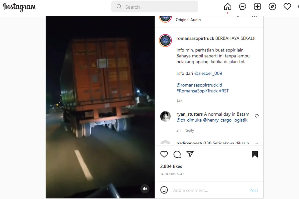 Truk Tanpa Lampu Belakang Mengancam Nyawa Pengendara di Tol: Fenomena yang Masih Merajalela