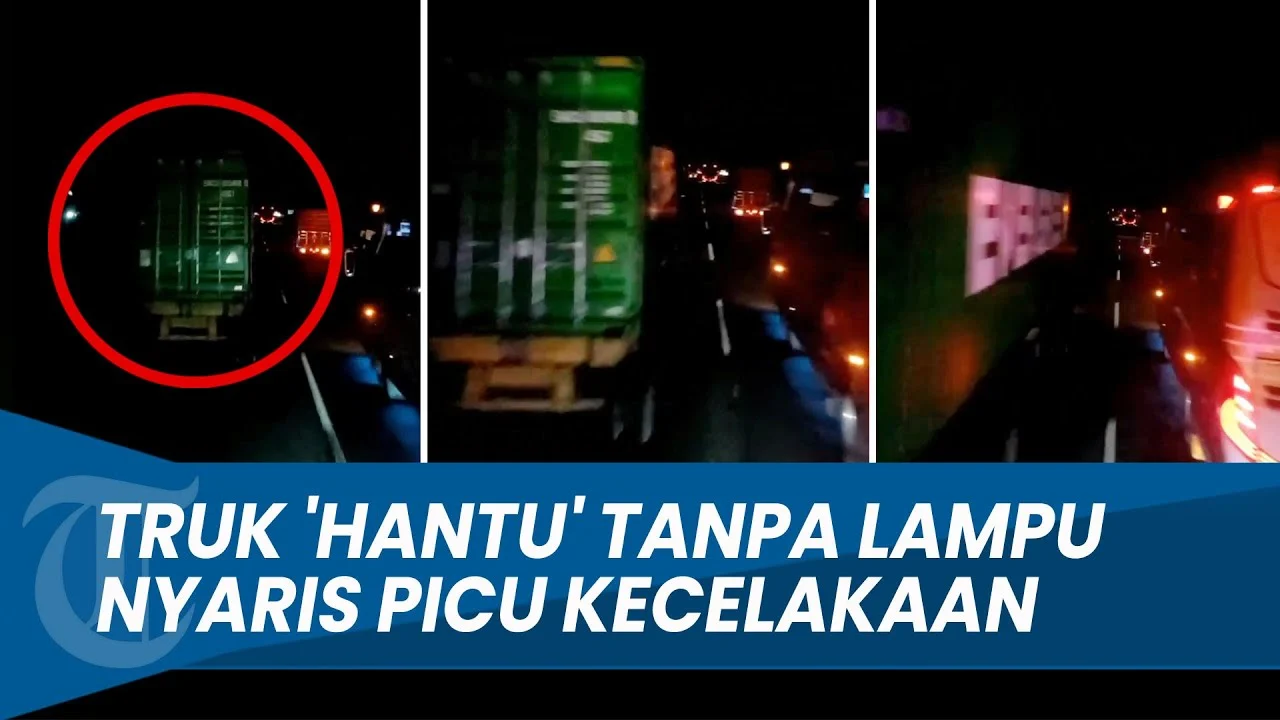 Truk Tanpa Lampu Belakang Nyaris Menyebabkan Kecelakaan Fatal di Tol Jakarta‑Cikampek, Uji KIR Dipertanyakan