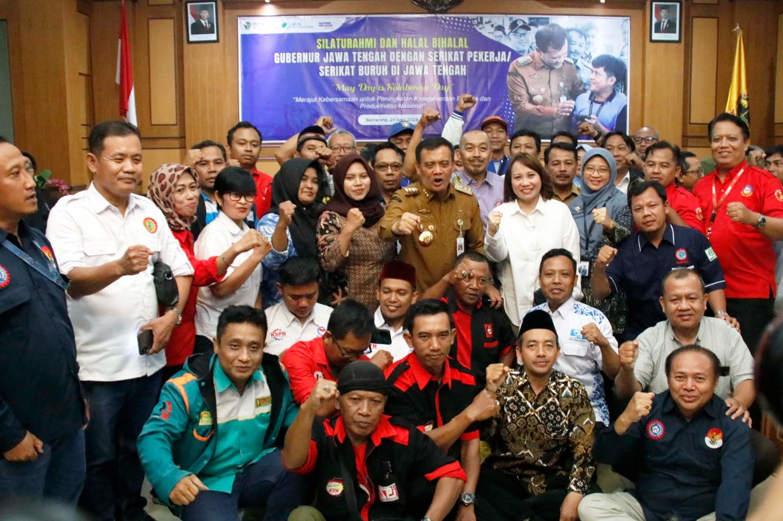 May Day 2026: Gubernur Ahmad Luthfi Rayakan Bersama Ribuan Buruh di Jawa Tengah