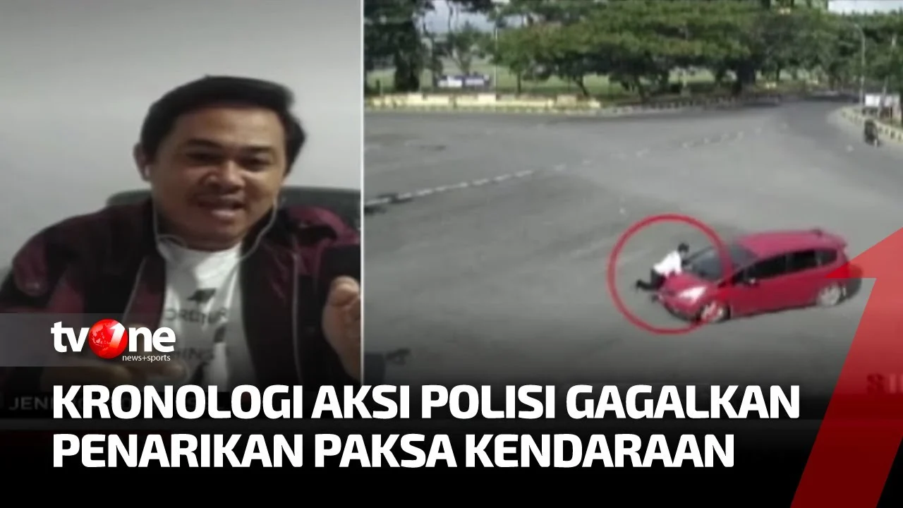 Viral Pria Nangkring di Kap Mobil Merah Grogol: Kronologi Lengkap dan Tindakan Polisi