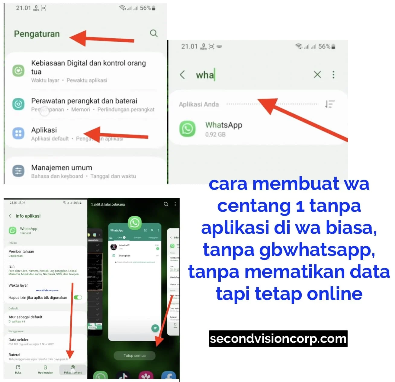 Cara Agar WhatsApp Tetap Menampilkan Centang 1 Tanpa Harus Offline