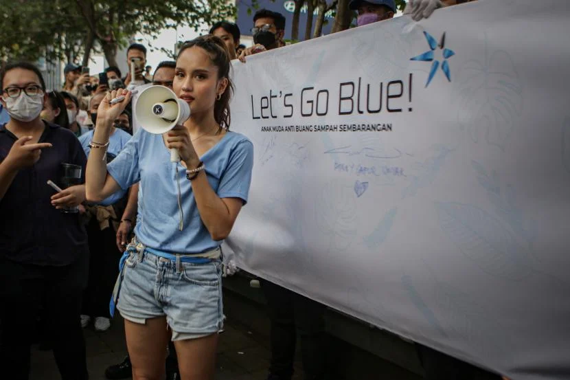 Cinta Laura Mengajak Anak Muda Jakarta Berkontribusi Mengatasi Masalah Sampah