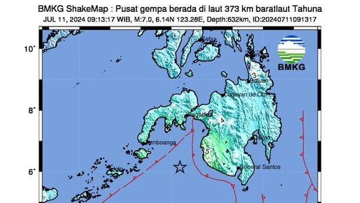 Gempa Bumi M5.3 Mengguncang Kepulauan Sangihe, Sulawesi Utara