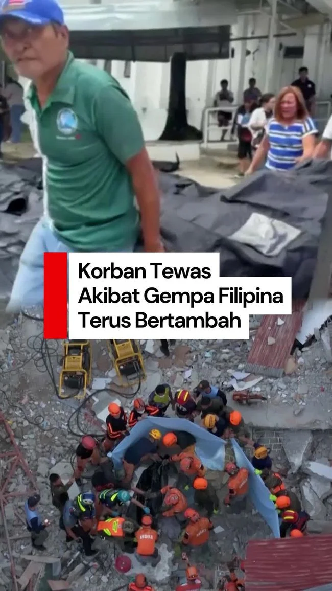 Gempa Dahsyat Filipina: Jumlah Korban Tewas Melonjak Menjadi 61 Orang