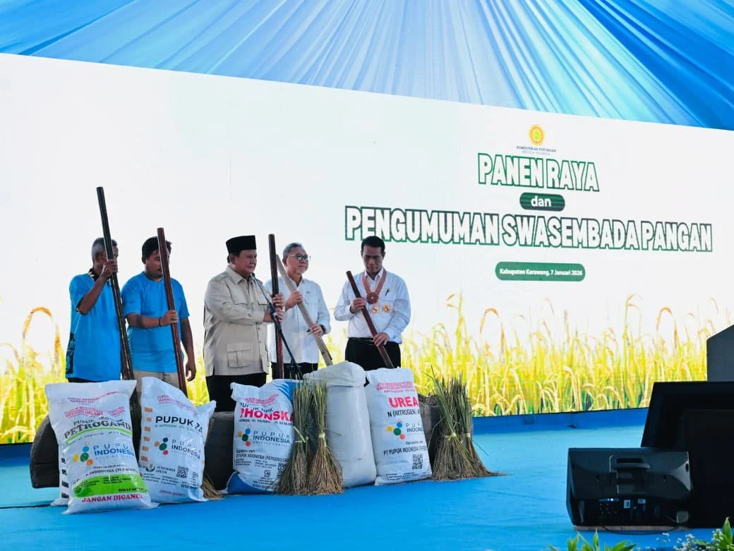 Indonesia Menuju Swasembada Pangan, Prabowo: Alhamdulillah Kita Tidak Kelaparan